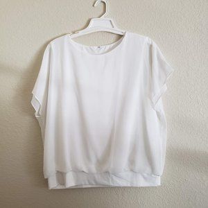 Fashion New Power White Top XXL NWT